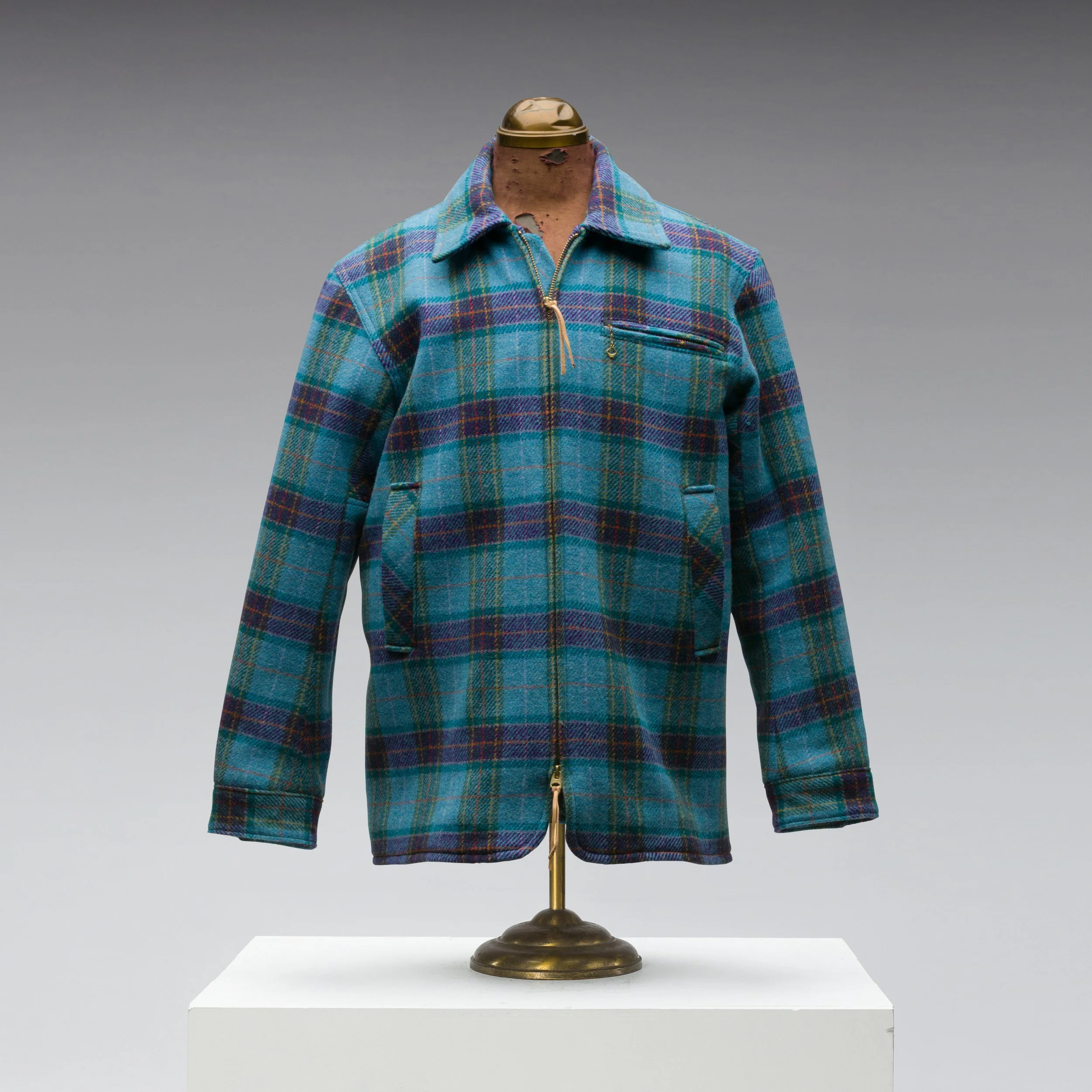 Harris Tweed Psychedelic Blue Tartan Jacket | Black Bear Brand